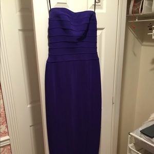 Tadashi, strapless purple evening dress, size M